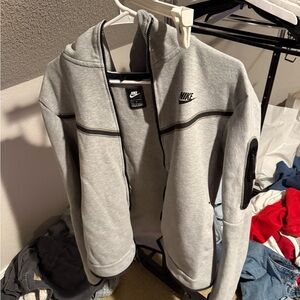 Nike Tech Fleece - Light Gray Full-Zip Jacket